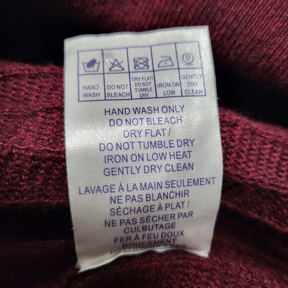 Jeremy Argyle NYC Mens Sweater Henley Size Large Wool Blend Long Sleeve Burgandy - Picture 6 of 15